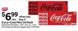 Stop&Shop Coca-Cola Mini 10 Pack offer