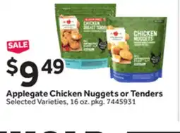 Stop&Shop Applegate Chicken Nuggets or Tenders offer