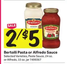 Stop&Shop Bertolli Pasta or Alfredo Sauce offer