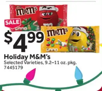 Stop&Shop Holiday M&M's offer
