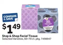 Stop&Shop Stop & Shop Facial Tissue offer