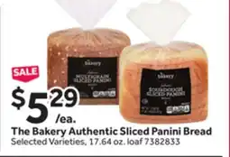 Stop&Shop The Bakery Authentic Sliced Panini Bread offer