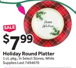 Stop&Shop Holiday Round Platter offer