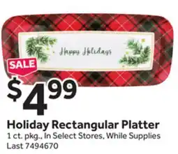 Stop&Shop Holiday Rectangular Platter offer