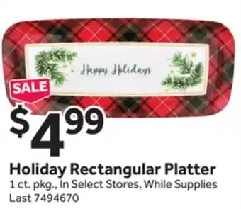 Stop&Shop Holiday Rectangular Platter offer