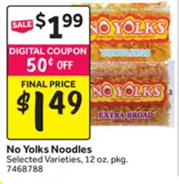 Stop&Shop No Yolks Noodles offer