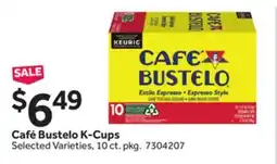 Stop&Shop Café Bustelo K-Cups offer