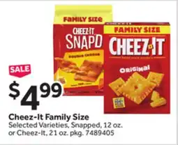 Stop&Shop Cheez-It Family Size offer