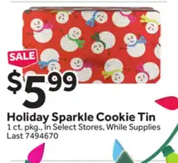 Stop&Shop Holiday Sparkle Cookie Tin offer
