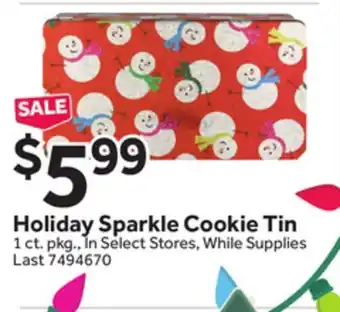 Stop&Shop Holiday Sparkle Cookie Tin offer