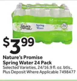 Stop&Shop Nature's Promise Spring Water offer