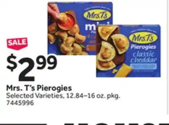 Stop&Shop Mrs. T's Pierogies offer