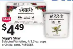 Stop&Shop Siggi's Skyr offer