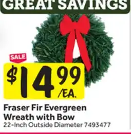 Stop&Shop Fraser Fir Evergreen Wreath with Bow offer