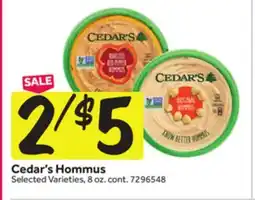 Stop&Shop Cedar's Hommus offer