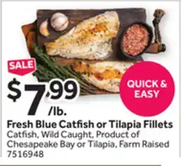 Stop&Shop Fresh Blue Catfish or Tilapia Fillets offer