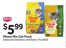Stop&Shop Meow Mix Cat Food offer