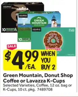 Stop&Shop Green Mountain, Donut Shop Coffee or Lavazza K-Cups offer