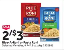 Stop&Shop Rice-A-Roni or Pasta Roni offer
