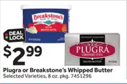 Stop&Shop Plugra or Breakstone's Whipped Butter offer