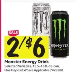 Stop&Shop Monster Energy Drink offer