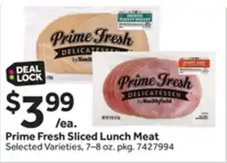 Stop&Shop Prime Fresh Sliced Lunch Meat offer