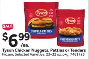 Stop&Shop Tyson Chicken Nuggets, Patties or Tenders offer