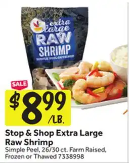 Stop&Shop Stop & Shop Extra Large Raw Shrimp offer