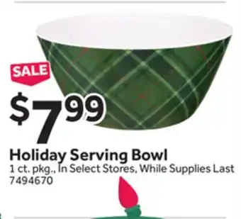 Stop&Shop Holiday Serving Bowl offer