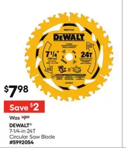 Lowe's 7-1/4-in 24T Circular Saw Blade offer