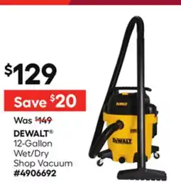 Lowe's 12-Gallon Wet/Dry Shop Vacuum offer