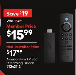 Lowe's Amazon Fire TV Stick Streaming Device offer