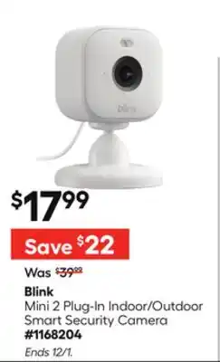 Lowe's Mini 2 Plug-In Indoor/Outdoor Smart Security Camera offer