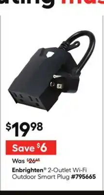 Lowe's 2-Outlet Wi-Fi Outdoor Smart Plug offer