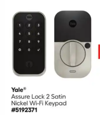 Lowe's Assure Lock 2 Satin Nickel Wi-Fi Keypad offer