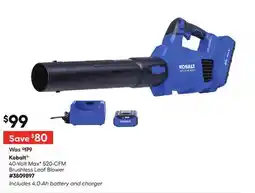 Lowe's 40-Volt MaxV 520-CFM Brushless Leaf Blower offer