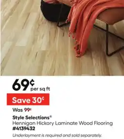 Lowe's Hennigan Hickory Laminate Wood Flooring offer
