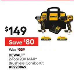 Lowe's 2-Tool 20V MAXF Brushless Combo Kit offer