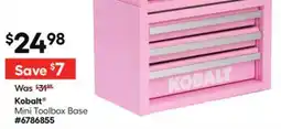 Lowe's Mini Toolbox Base offer