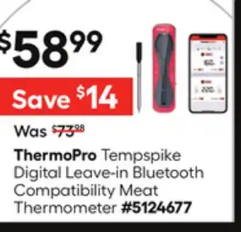 Lowe's Tempspike Digital Leave-in Bluetooth Compatibility Meat Thermometer offer