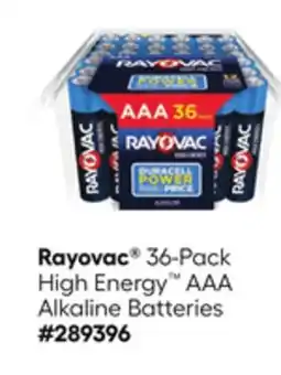 Lowe's 36-Pack High Energy AAA Alkaline Batteries offer