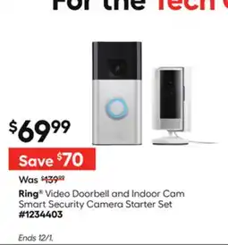 Lowe's Video Doorbell and Indoor Cam Smart Security Camera Starter Set offer