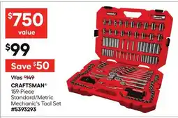 Lowe's CRAFTSMAN 159-Piece Standard/Metric Mechanic's Tool Set offer