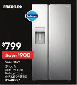 Lowe's 29-cu ft Side-by-Side Refrigerator offer