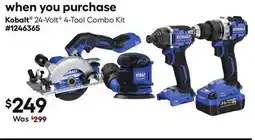 Lowe's Select Kobalt 24V Power Tools offer
