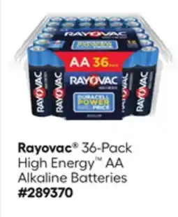 Lowe's 36-Pack High Energy AA Alkaline Batteries offer