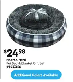 Lowe's Heart & Hard Pet Bed & Blanket Gift Set offer