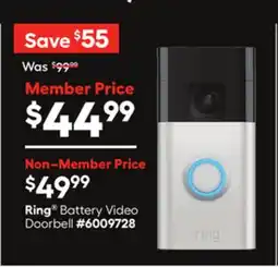 Lowe's Ring Battery Video Doorbell offer