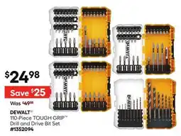 Lowe's 110-Piece TOUGH GRIP Drill and Drive Bit Set offer