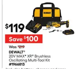 Lowe's 20V MAXF XR Brushless Oscillating Multi-Tool Kit offer